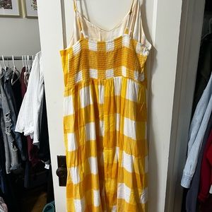Old Navy Yellow gingham dress